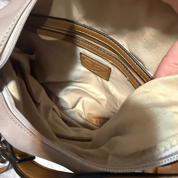 Gray and Brown Hobo Bag - Picture 9 of 13